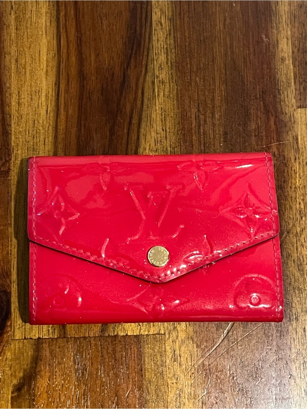 Louis Vuitton Red Vernis Key Holder